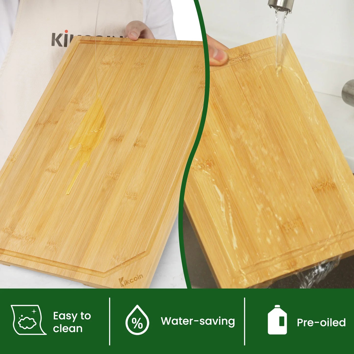 4-Piece XL Bamboo Cutting Board