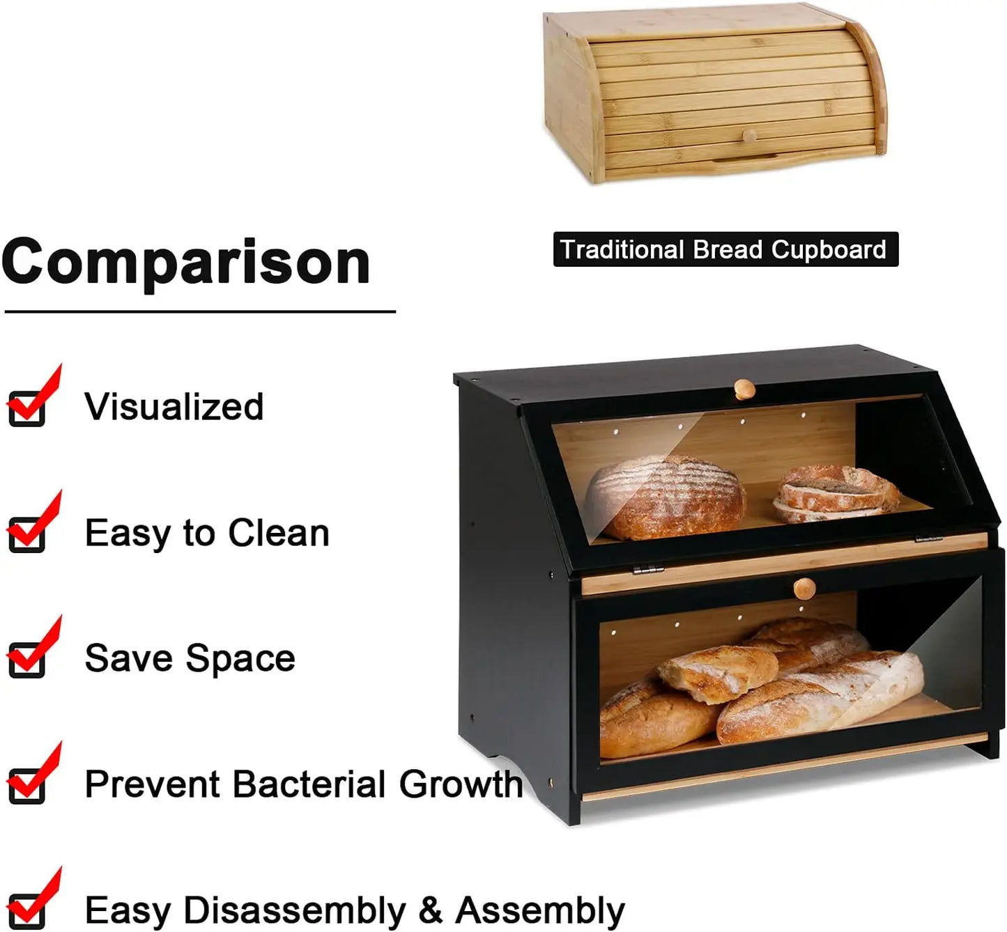 Double Layer Bread Box