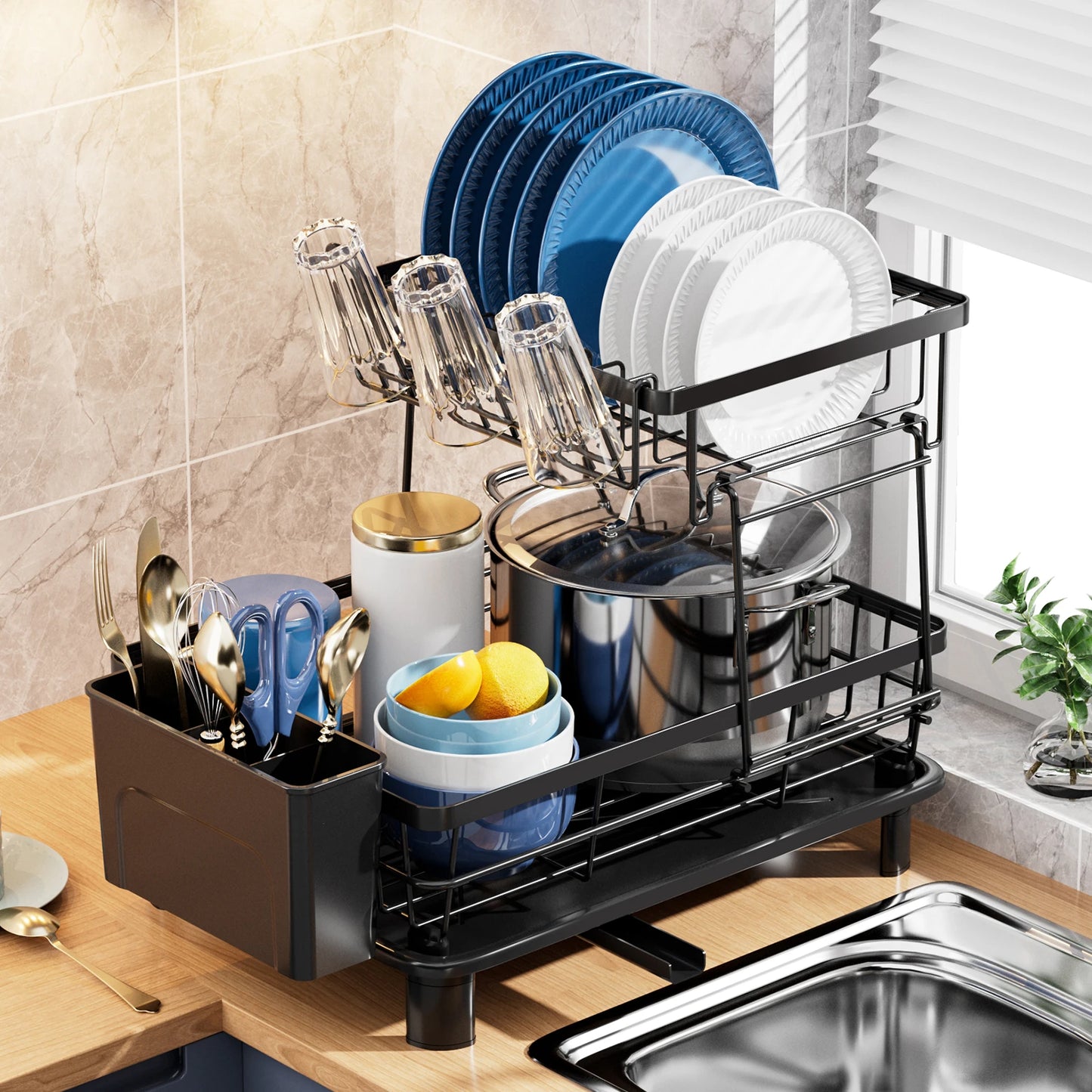 1PC Dish Drying Rack