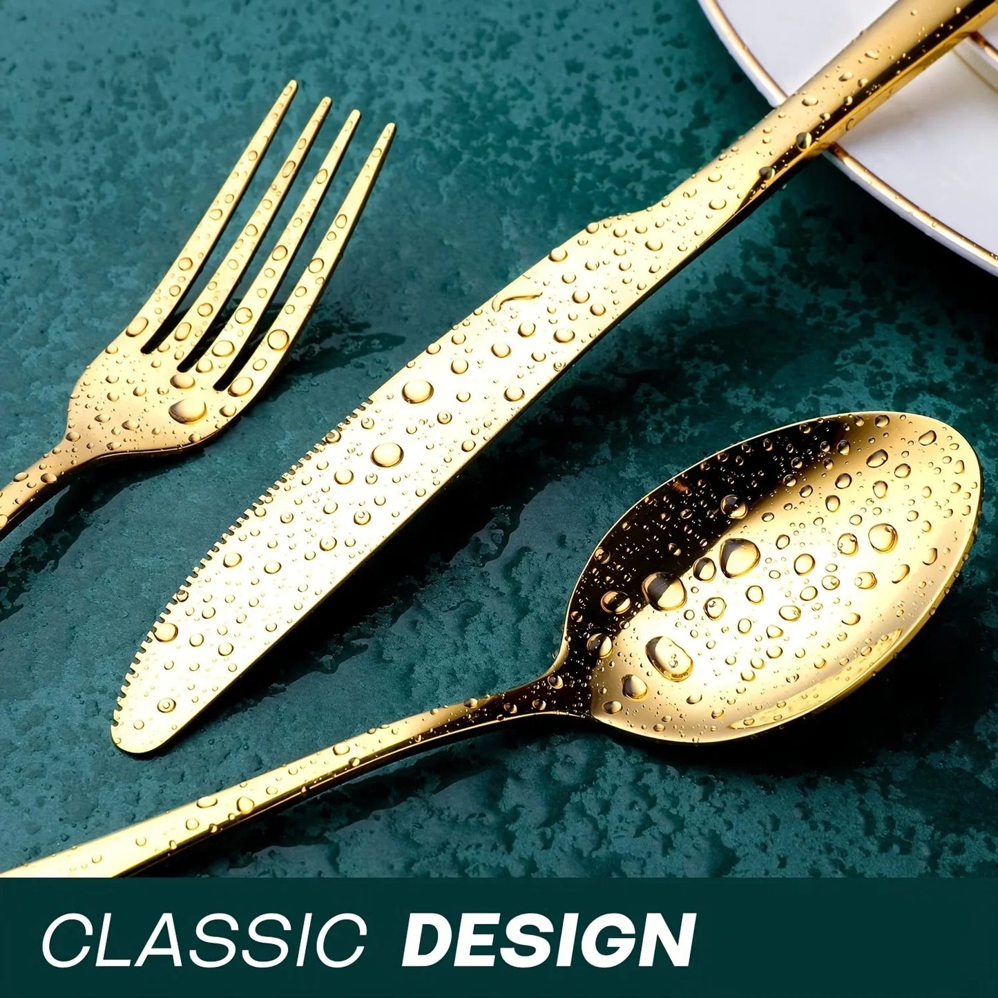 24pcs Stainless Steel Flatware Set w/Case