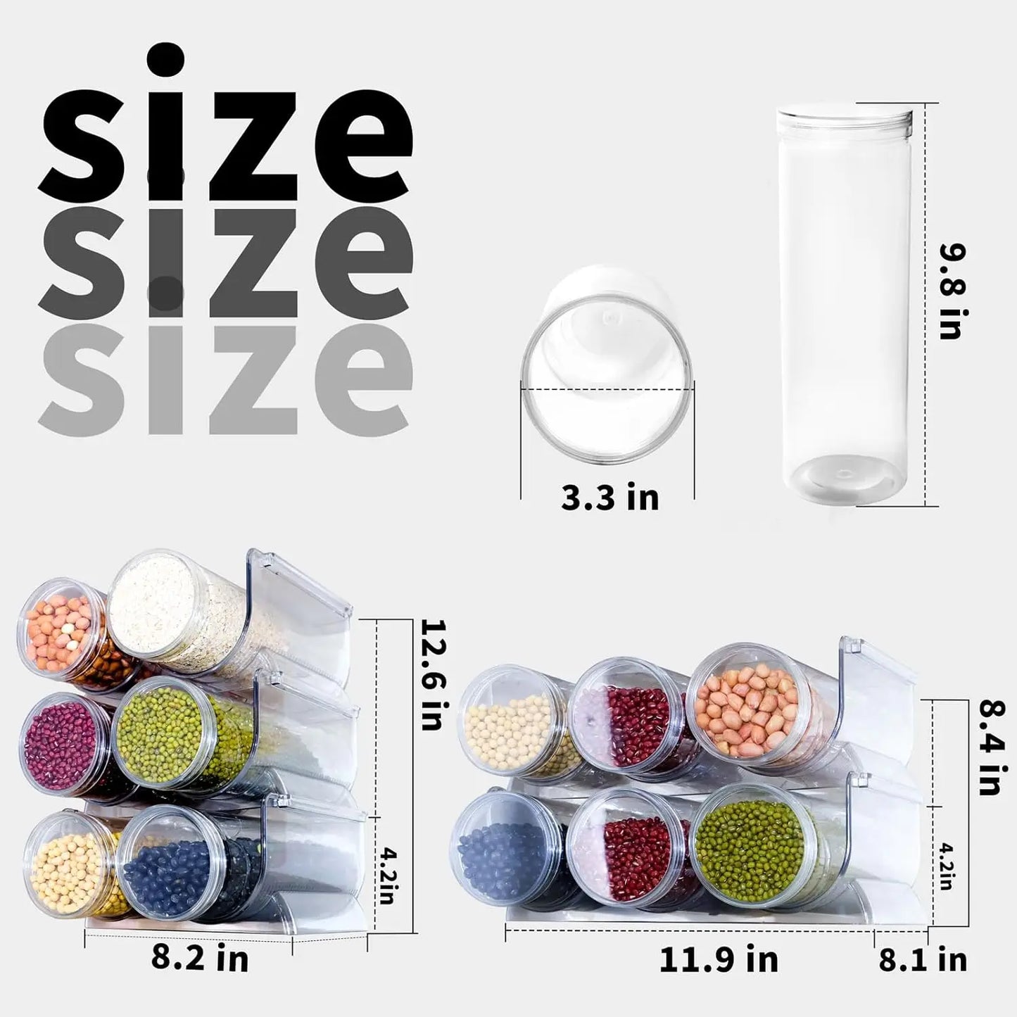 Stackable Airtight Food Storage Containers Set
