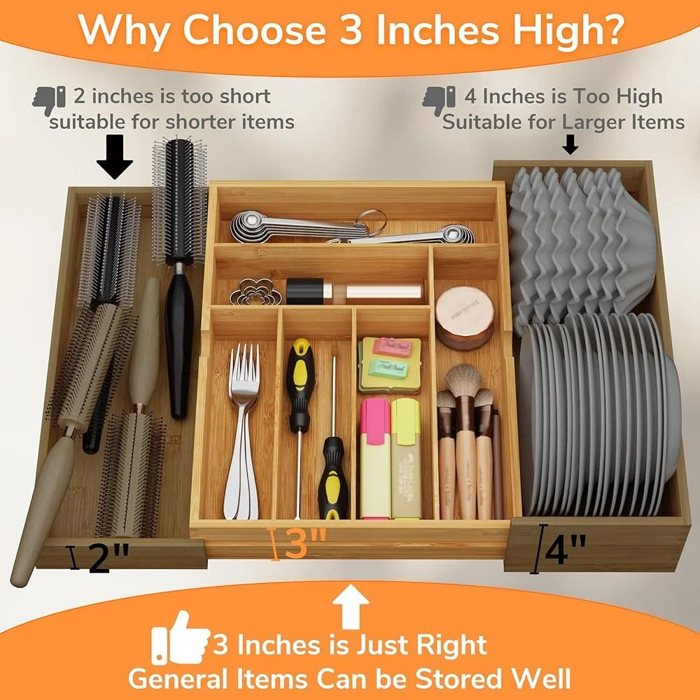 Kitchen Utensil Holder Drawer Organizer