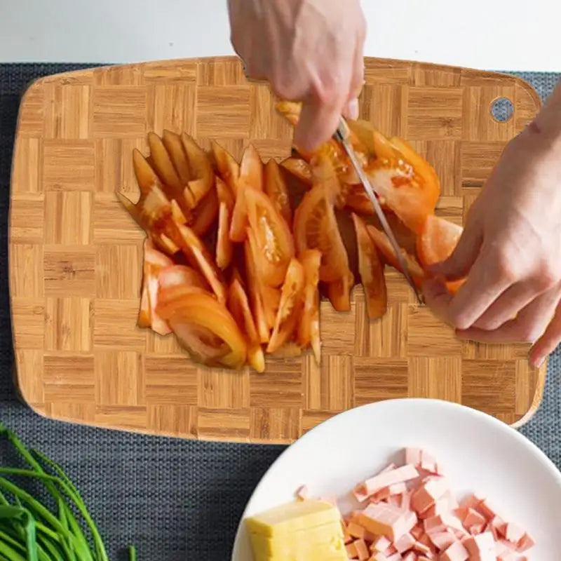 Wooden Double-sided Splicing Chopping Board Heavy Duty bamboo Cutting Board Drain Water And Damp-proof Kitchen Tools