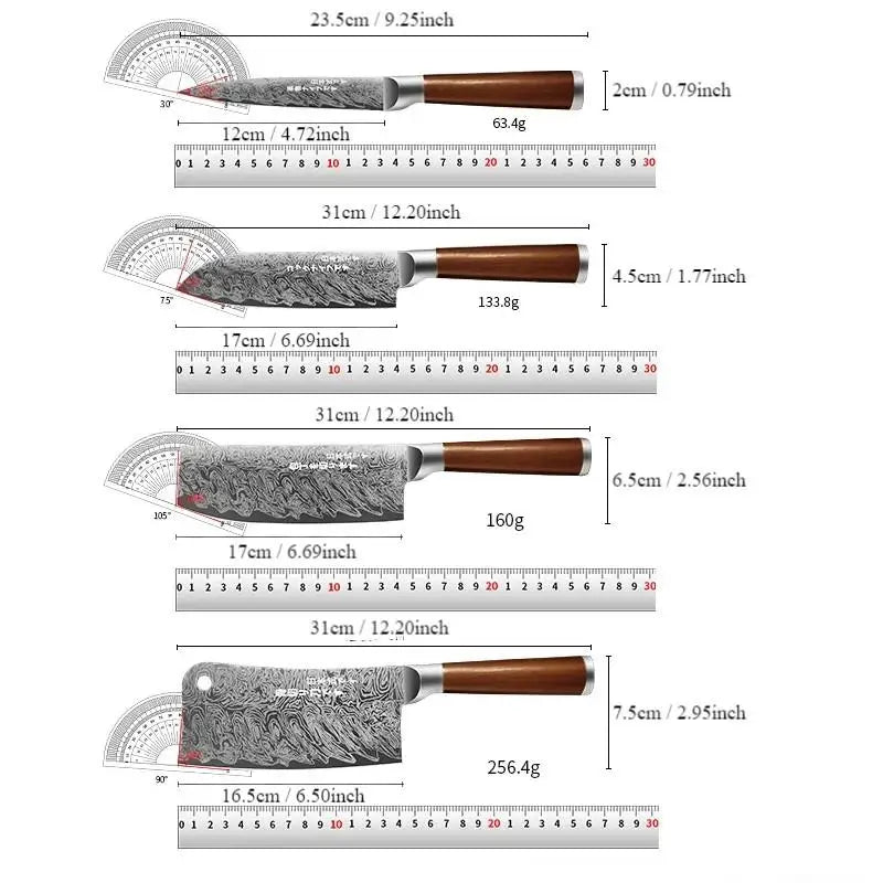4 pc Kitchen Knife Set