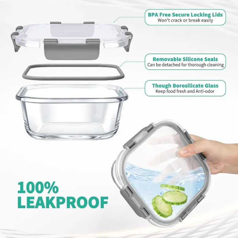 34pcs Food Storage Containers w/Lids