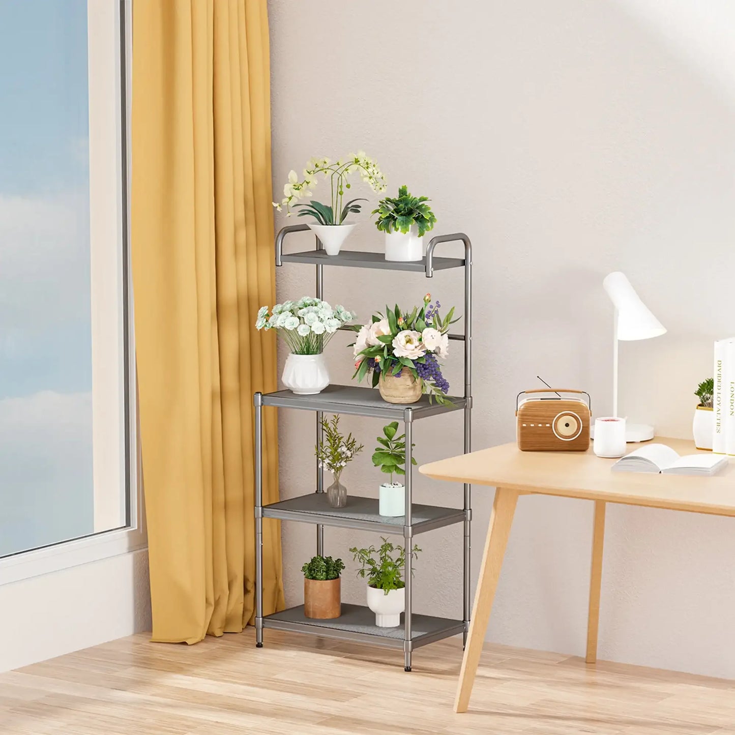 4-Tier Baker's Rack Microwave Oven Stand