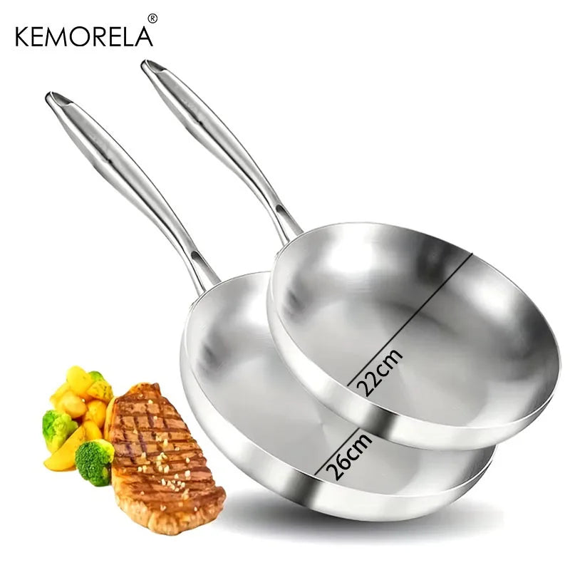 3 pc Stainless Steel Pan Set