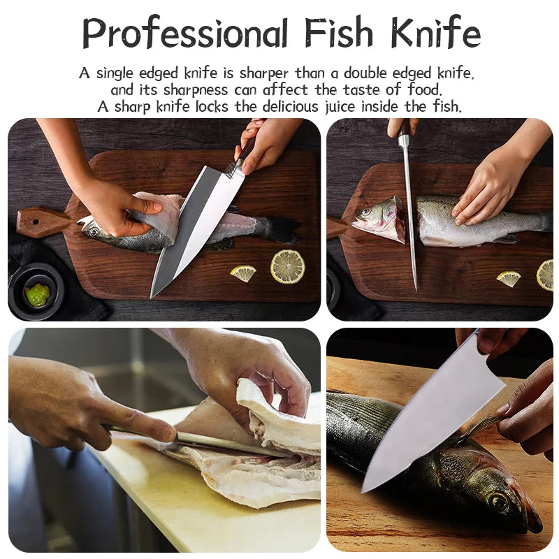6.5 inch Sushi Deba Kitchen Knife