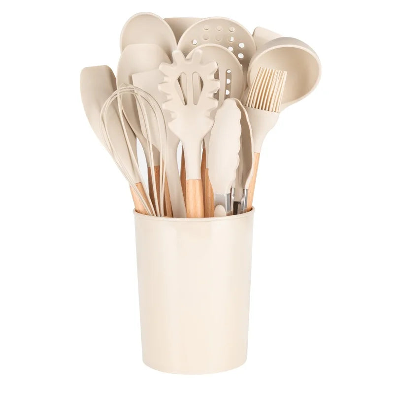 14pc Kitchen Cooking Utensil Set with Caddy
