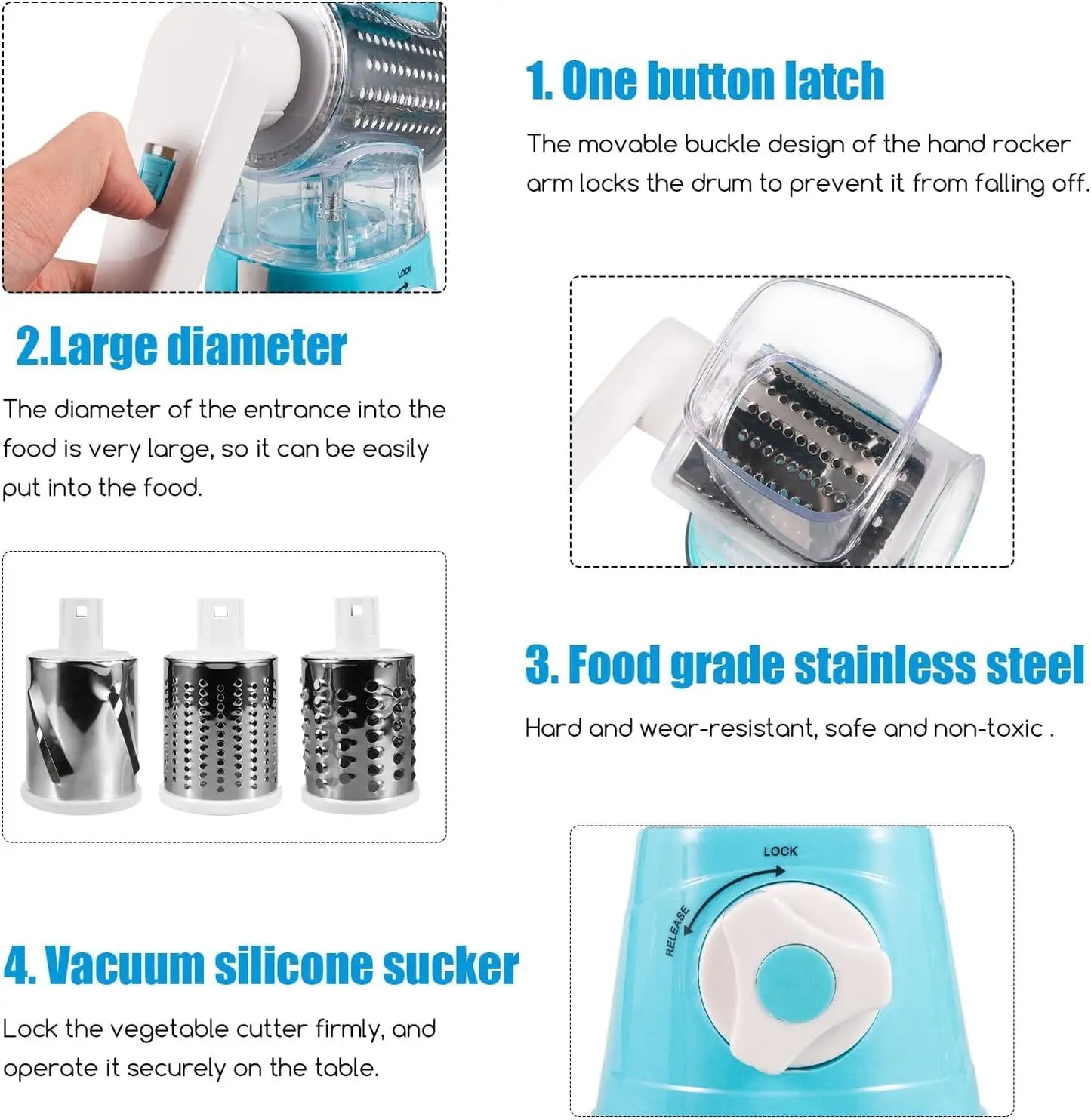 Rotary Grater For Kitchen