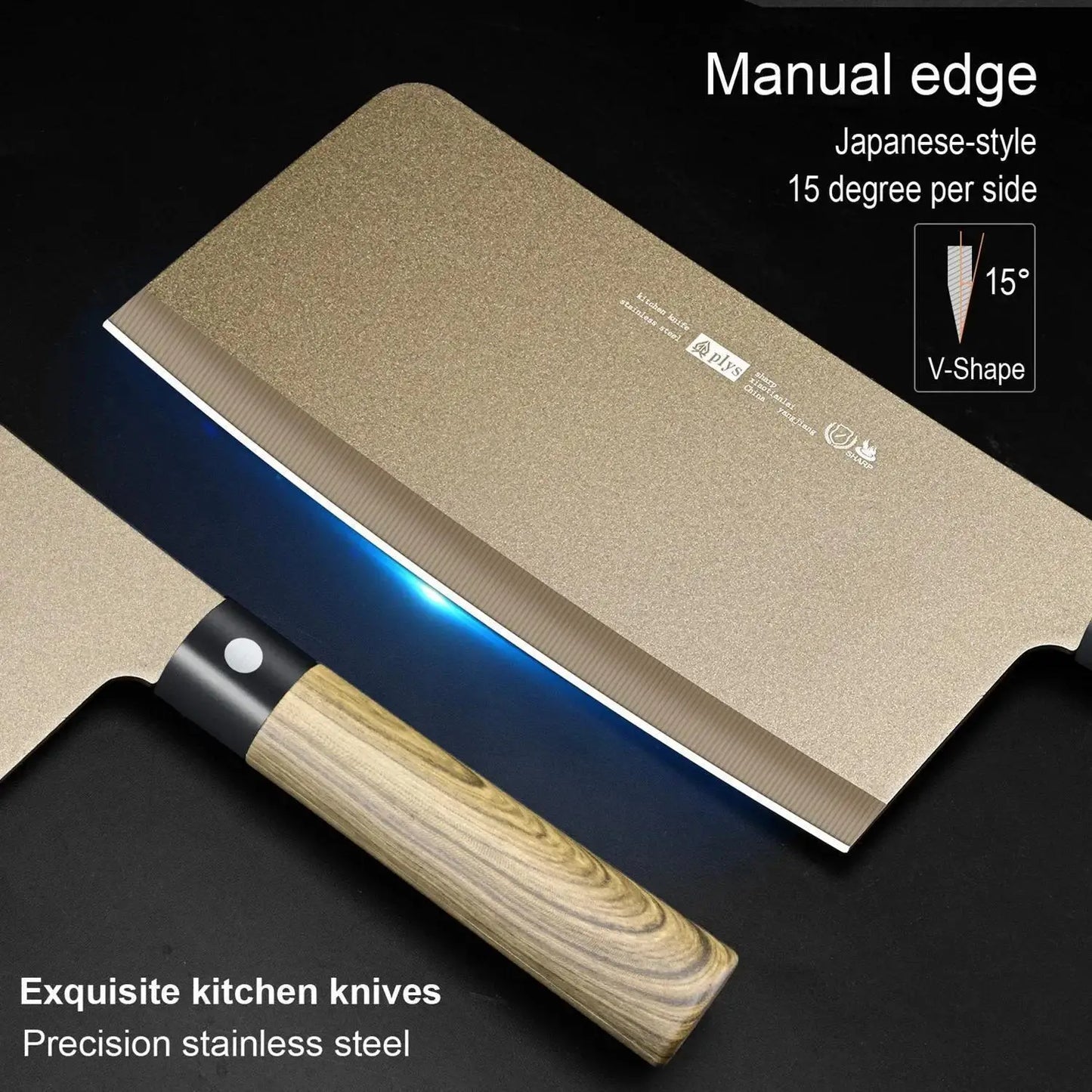 4 pc Titanium Kitchen Knife Set