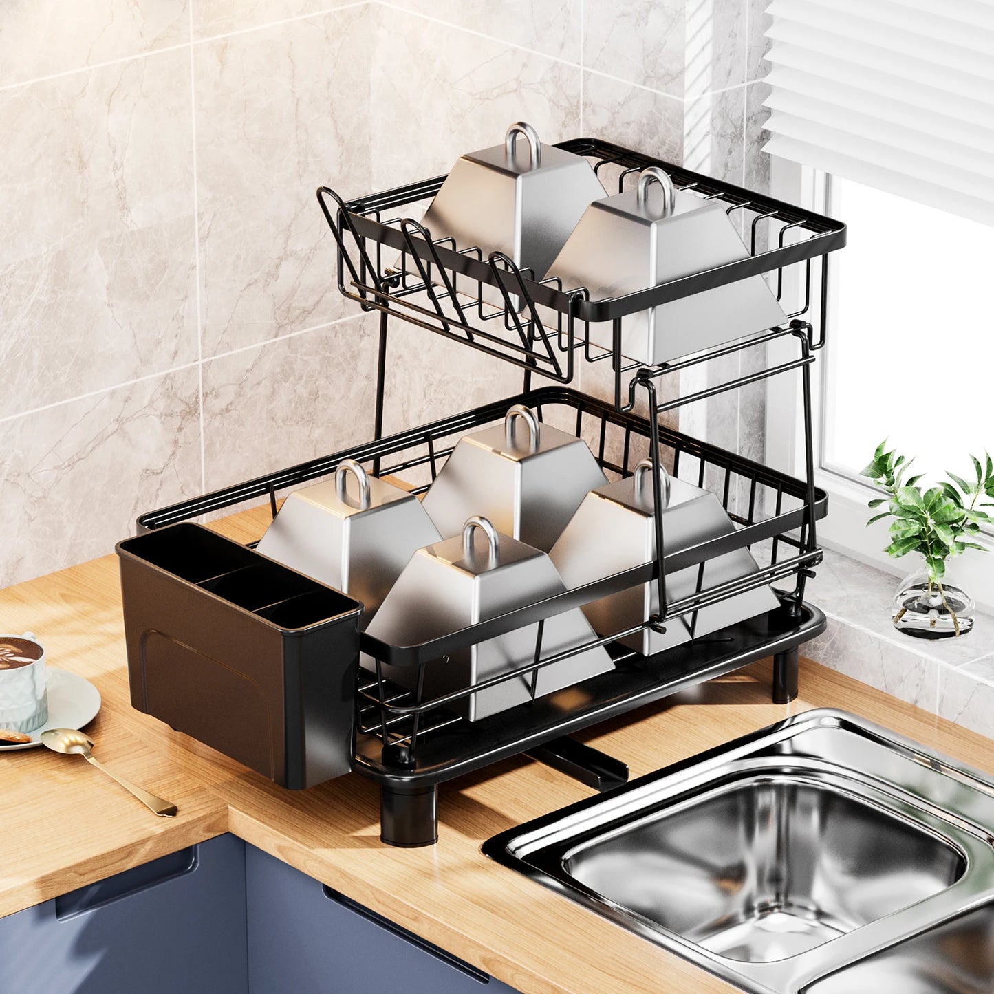 1PC Dish Drying Rack