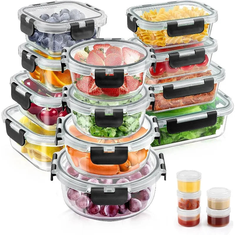 34pcs Food Storage Containers w/Lids