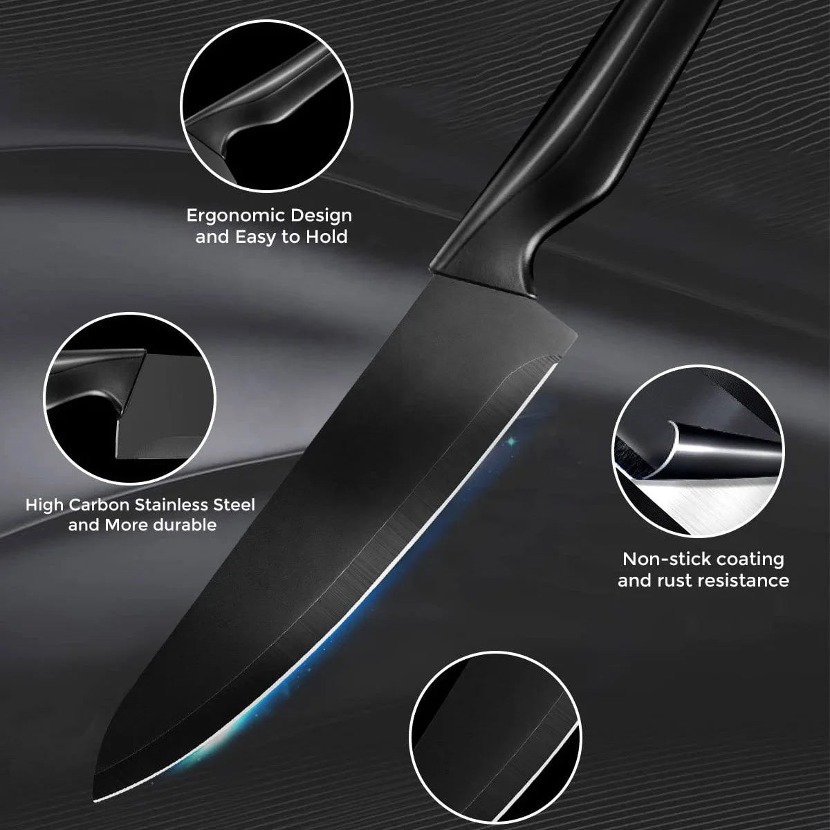 14-in-1 Kitchen Knives Set