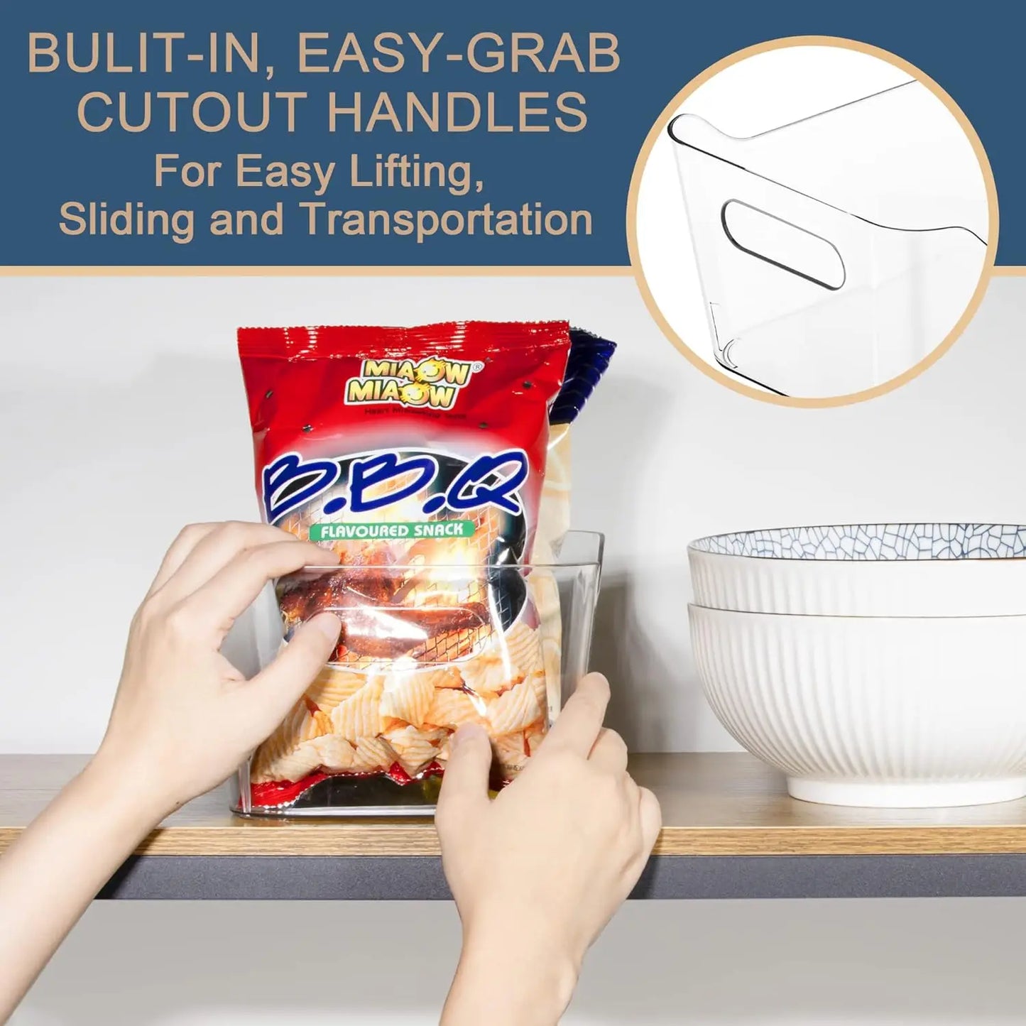 12 Pack Plastic Storage Bins, Multi-Use