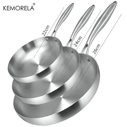 3 pc Stainless Steel Pan Set