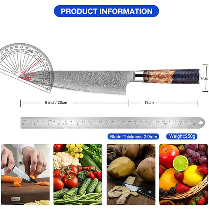 8 Inch Damascus Steel Chef Knife