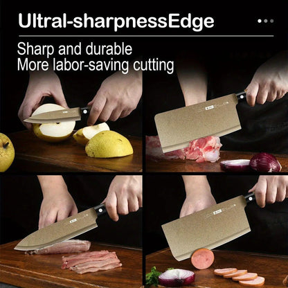 4 pc Titanium Kitchen Knife Set