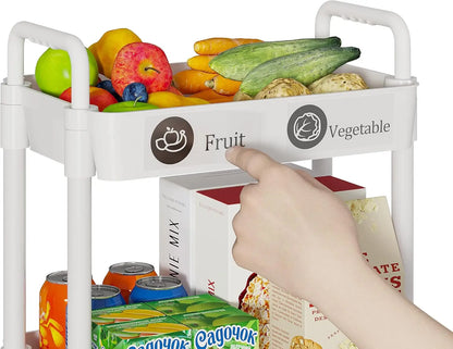 Kitchen Multifunction Utility Rolling Cart