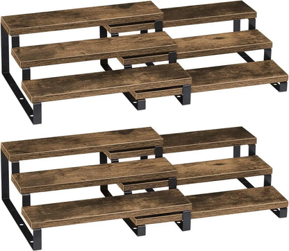 3-Tier Wooden Spice Rack Set of 2