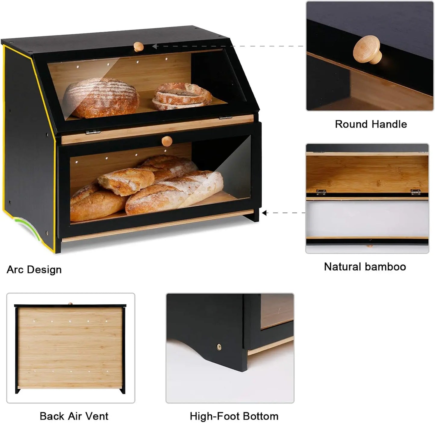 Double Layer Bread Box