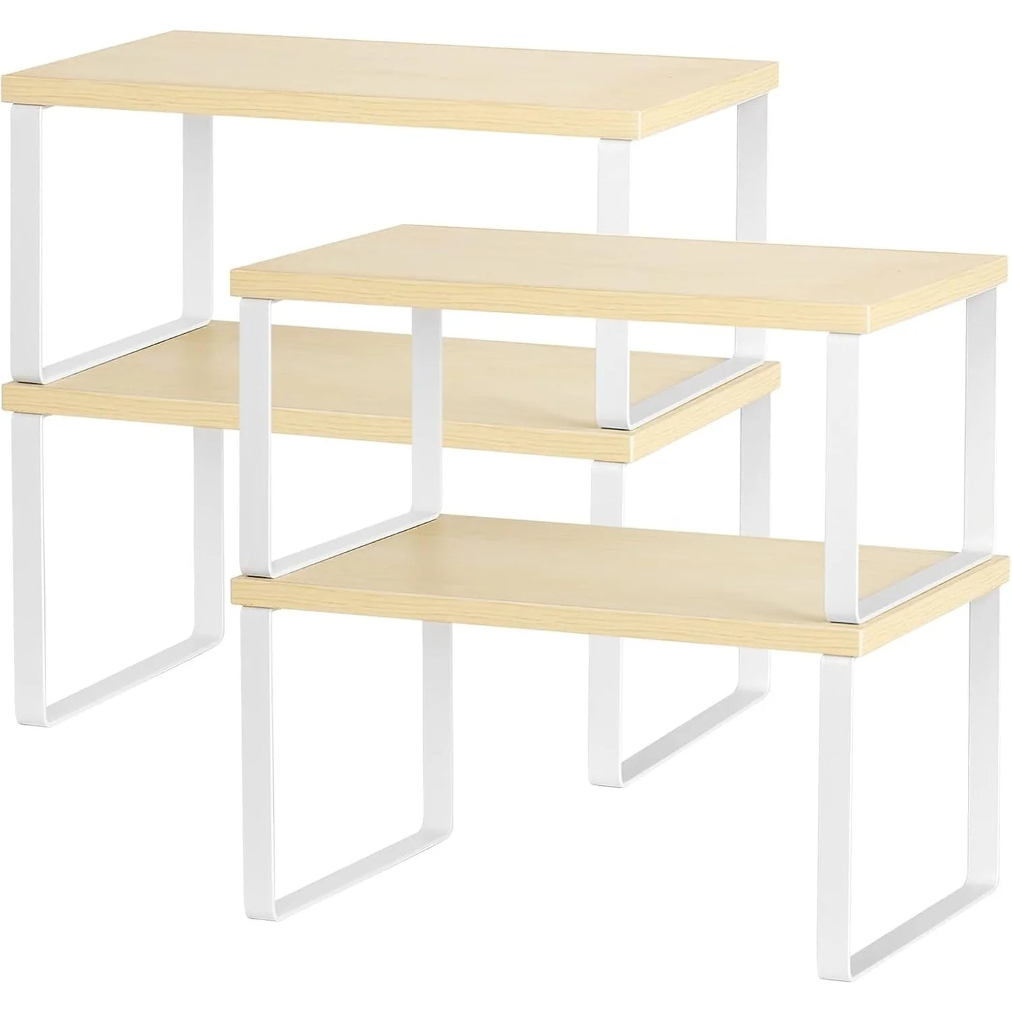 4-Pack Wooden Expandable Shelves