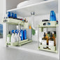 2 Tier Sliding Under Sink Organizer and Storage