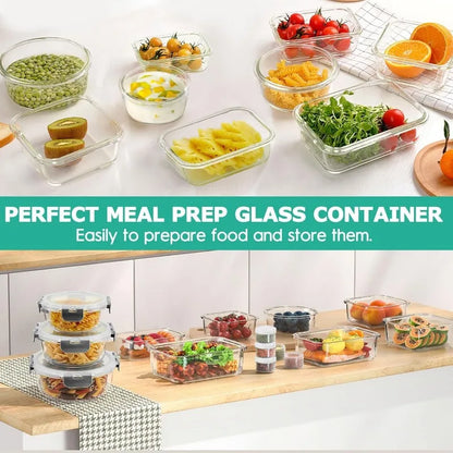 34pcs Food Storage Containers w/Lids