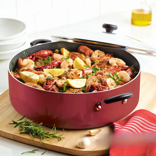14" Nonstick Pan Large Cookware With Lid