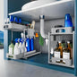 2 Tier Sliding Under Sink Organizer and Storage