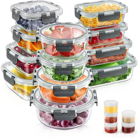 34pcs Food Storage Containers w/Lids