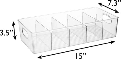 Plastic Pantry Organization and Storage Bins