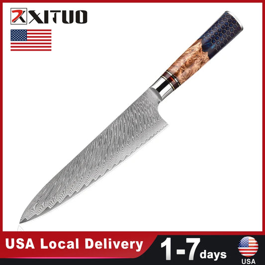 8 Inch Damascus Steel Chef Knife